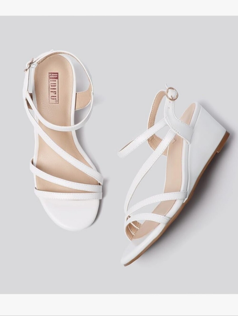 Wedge Strappy Sandals In Box